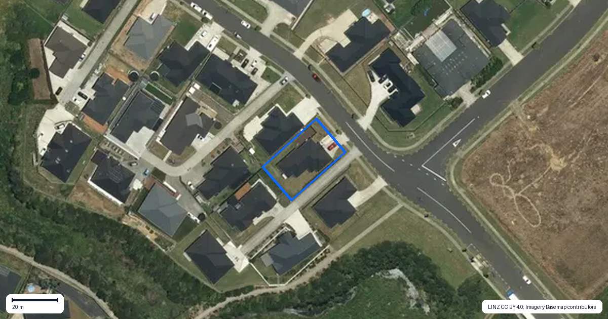 Property context map for 9 Flannery Road, Pokeno