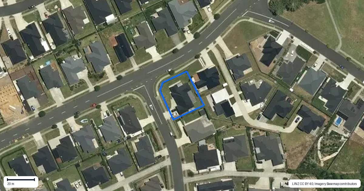 Property context map for 1 Peacock Place, Pokeno