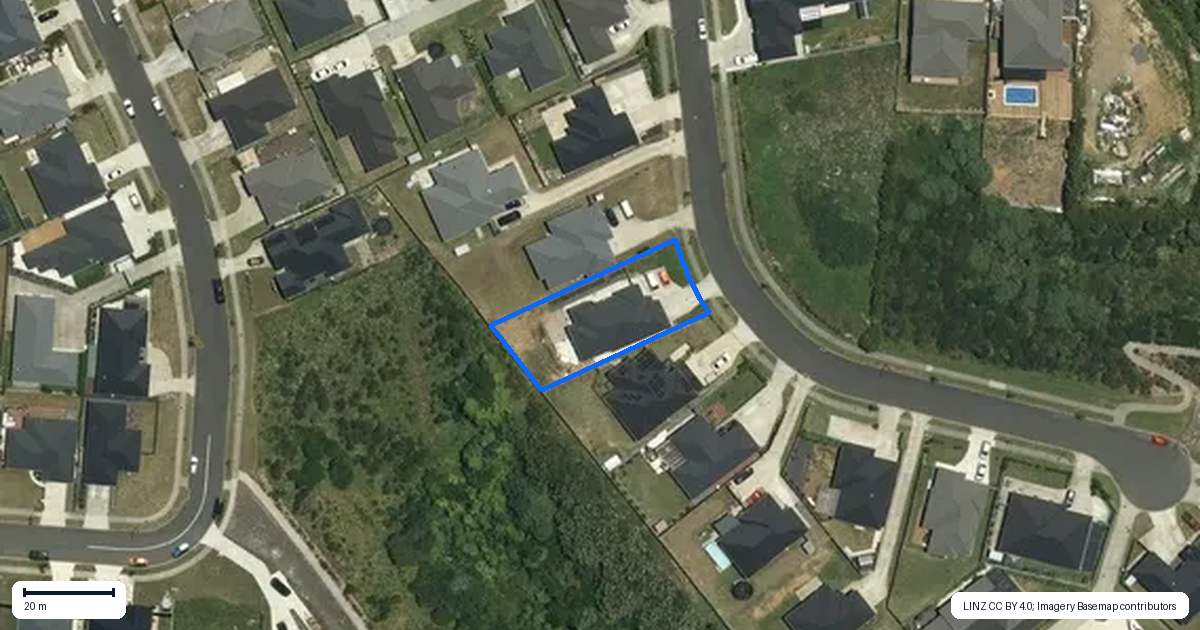Property context map for 26 Peacock Place, Pokeno
