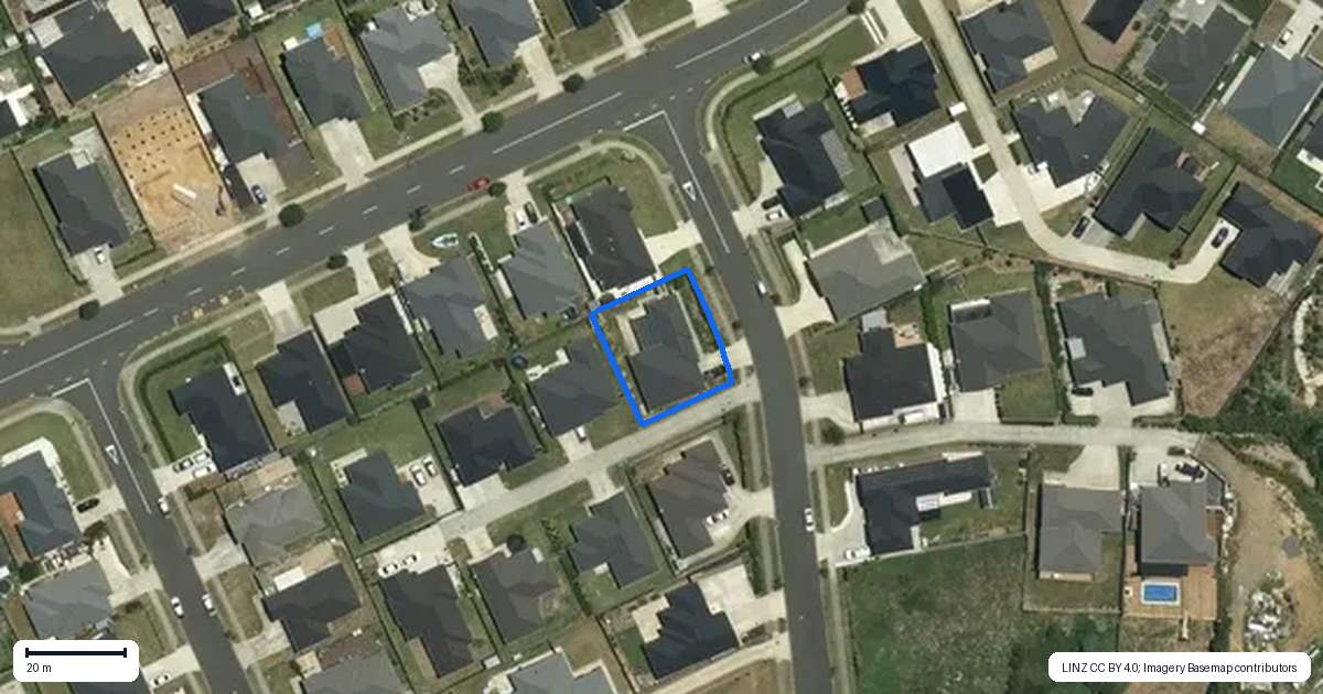 Property context map for 4 Peacock Place, Pokeno