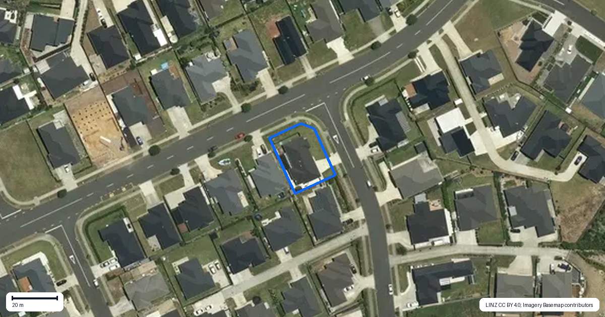 Property context map for 2 Peacock Place, Pokeno