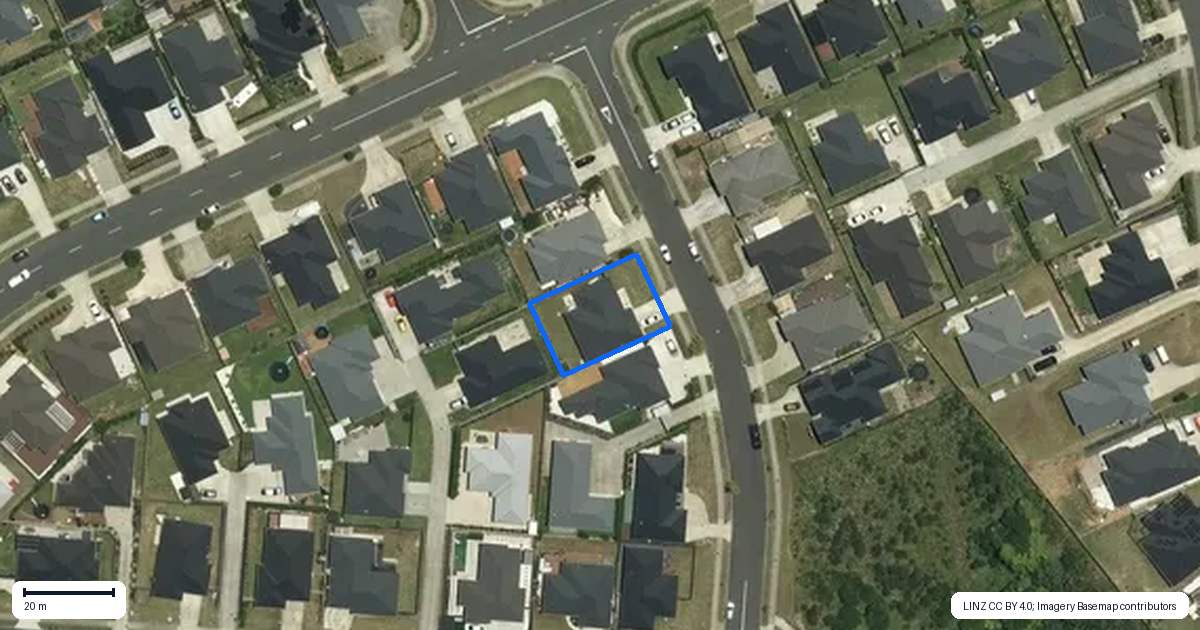 Property context map for 6 Calder Crescent, Pokeno
