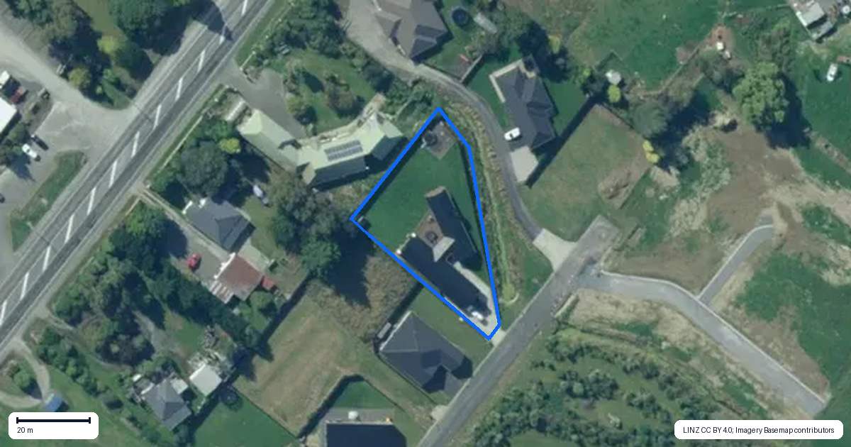 Property context map for 46 Constitution Avenue, Milton
