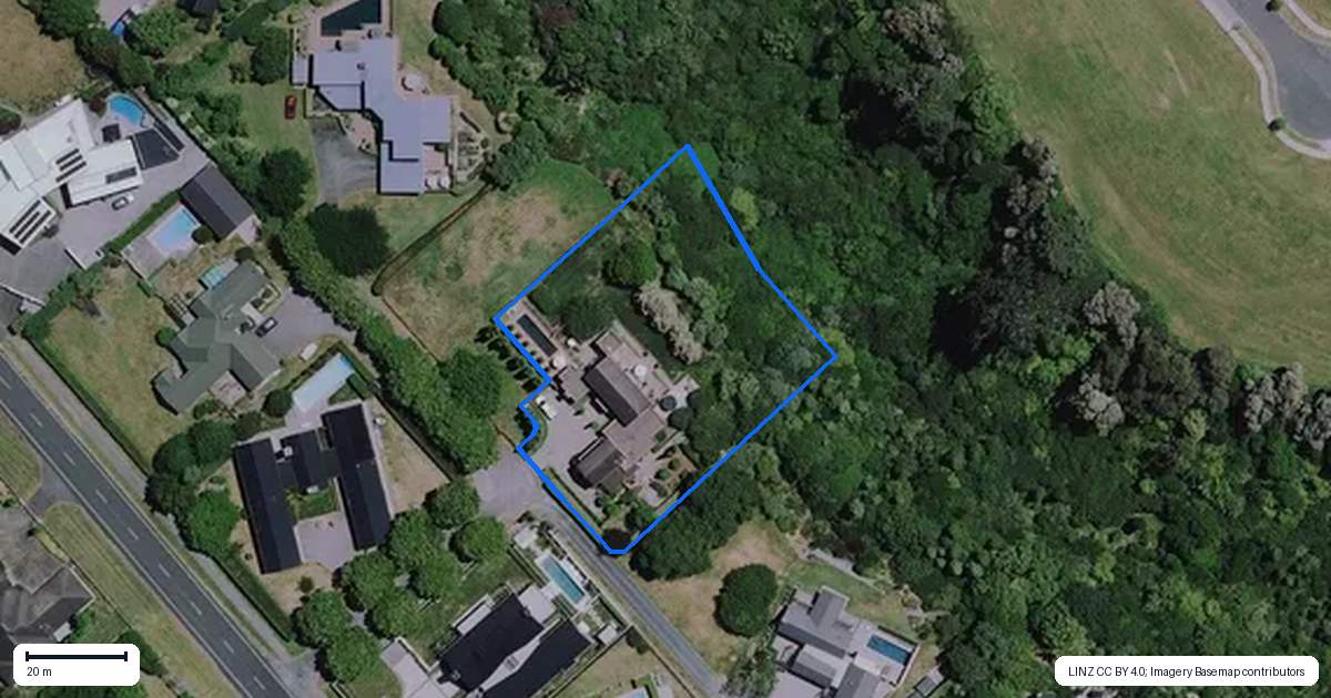 Property context map for 1908 River Road, Flagstaff, Hamilton