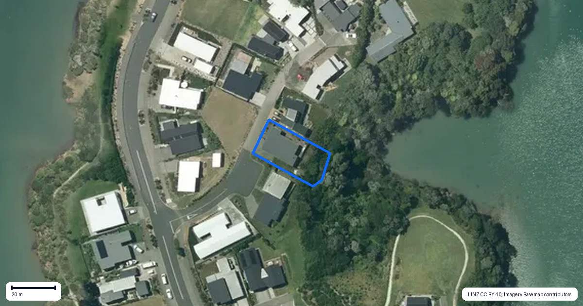 Property context map for 6 Hapuapua Street, Raglan