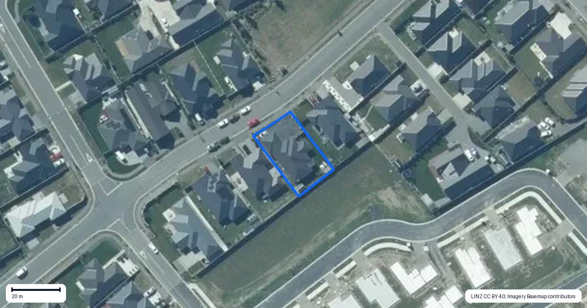 Property context map for 21 Chris Drive, Rolleston