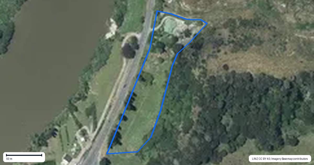 Property context map for 158 State Highway 4, Okoia, Whanganui