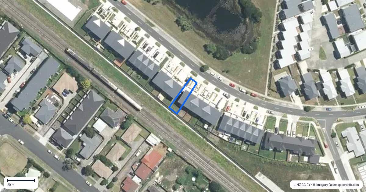 Property context map for 47B Soaring Bird Drive, Takanini, Auckland