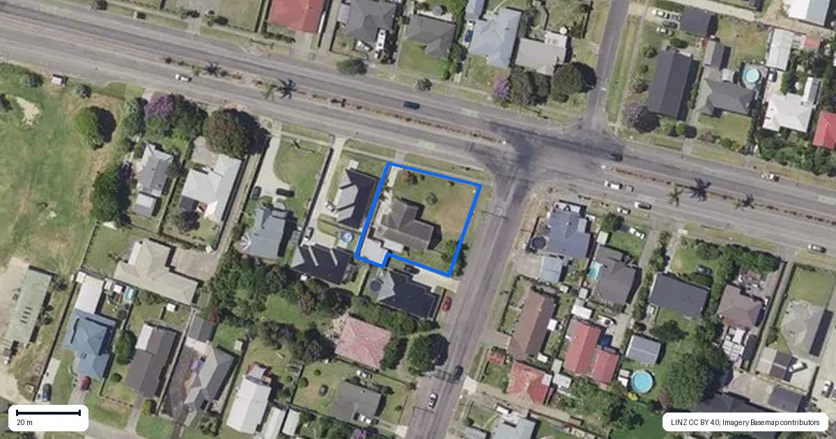 Property context map for 828 Gladstone Road, Te Hapara, Gisborne