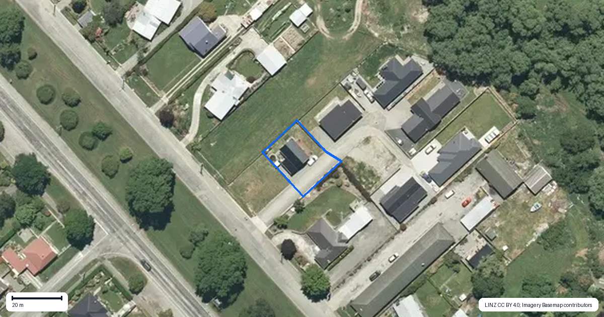 Property context map for 28B Denmark Street, Fairlie