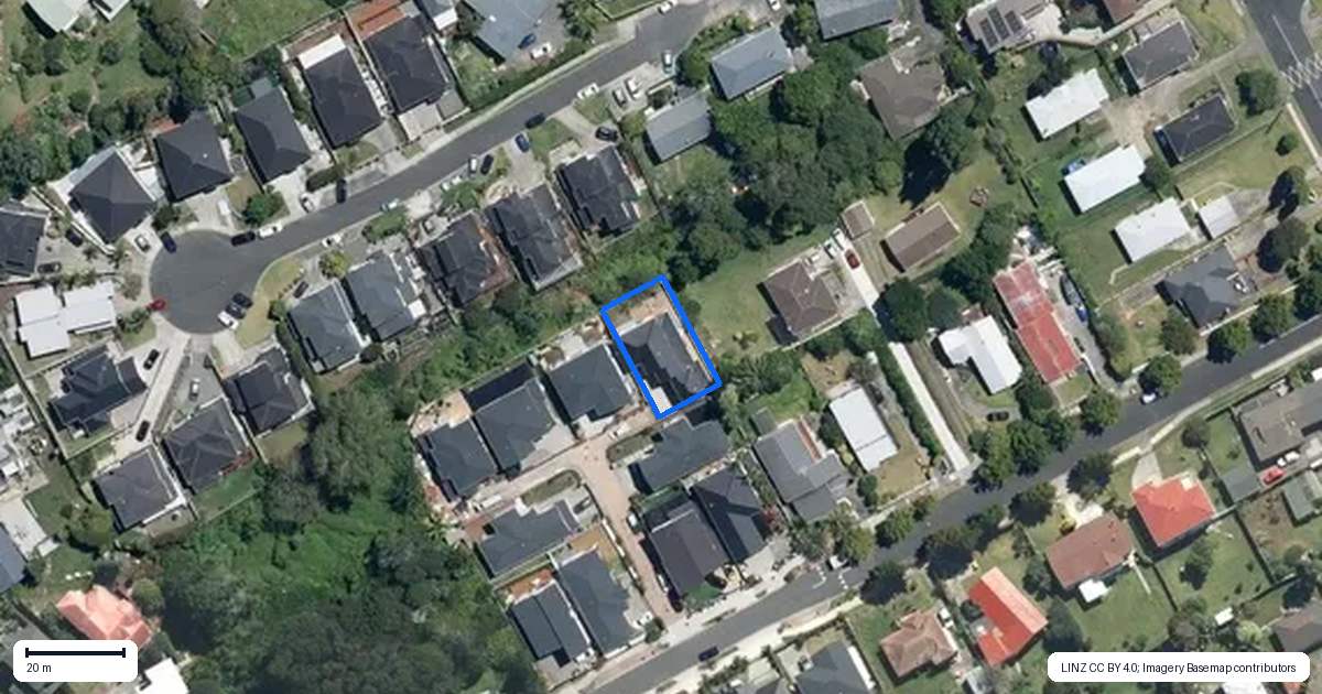 Property context map for 19 Armstrong Place, New Lynn, Auckland