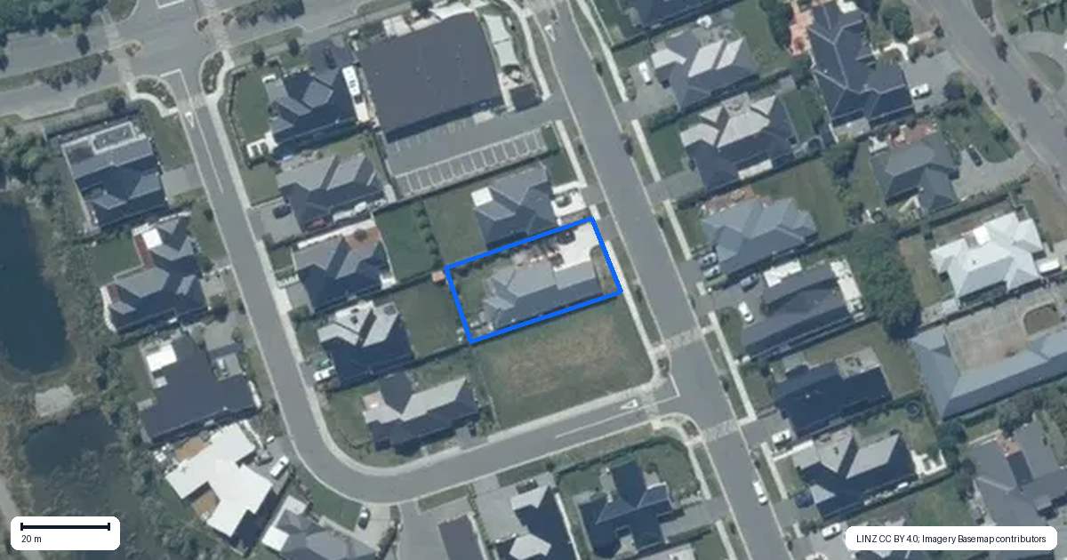 Property context map for 8 Te Raki Drive, Lincoln