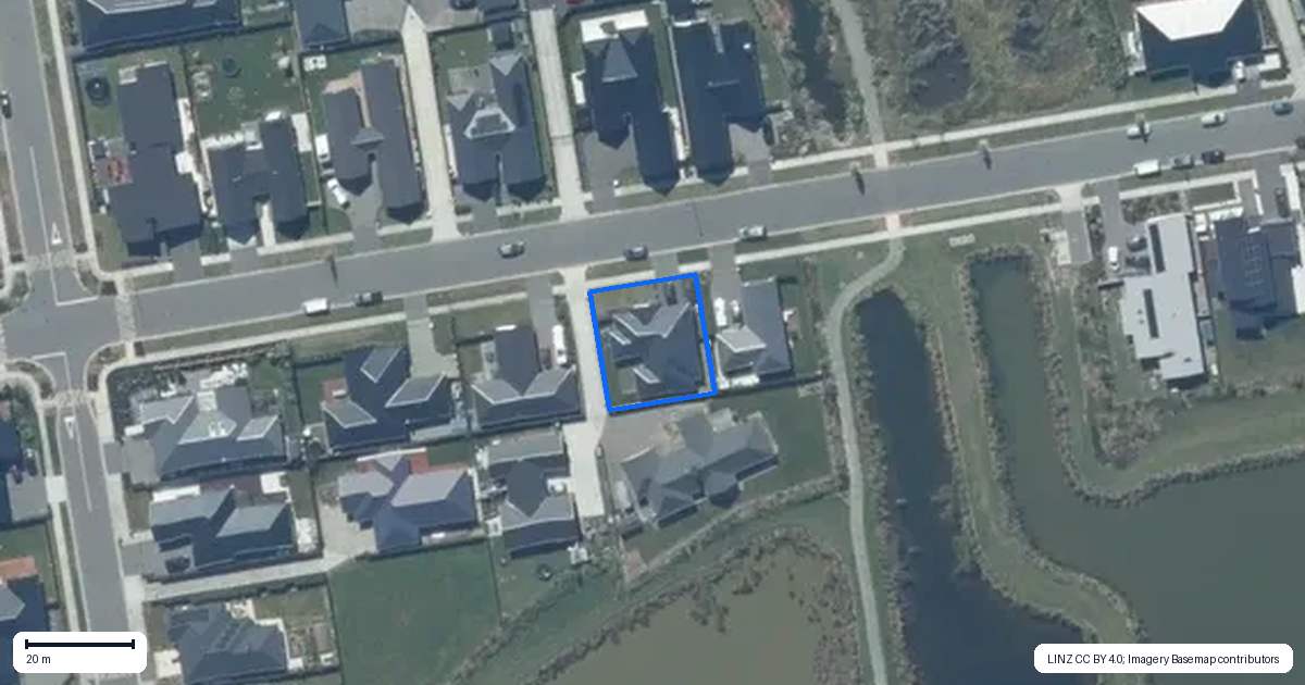Property context map for 49 Te Raki Drive, Lincoln