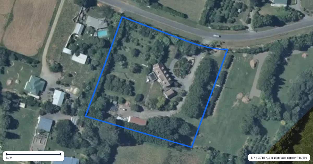 Property context map for 49 Vista Road, Ohau