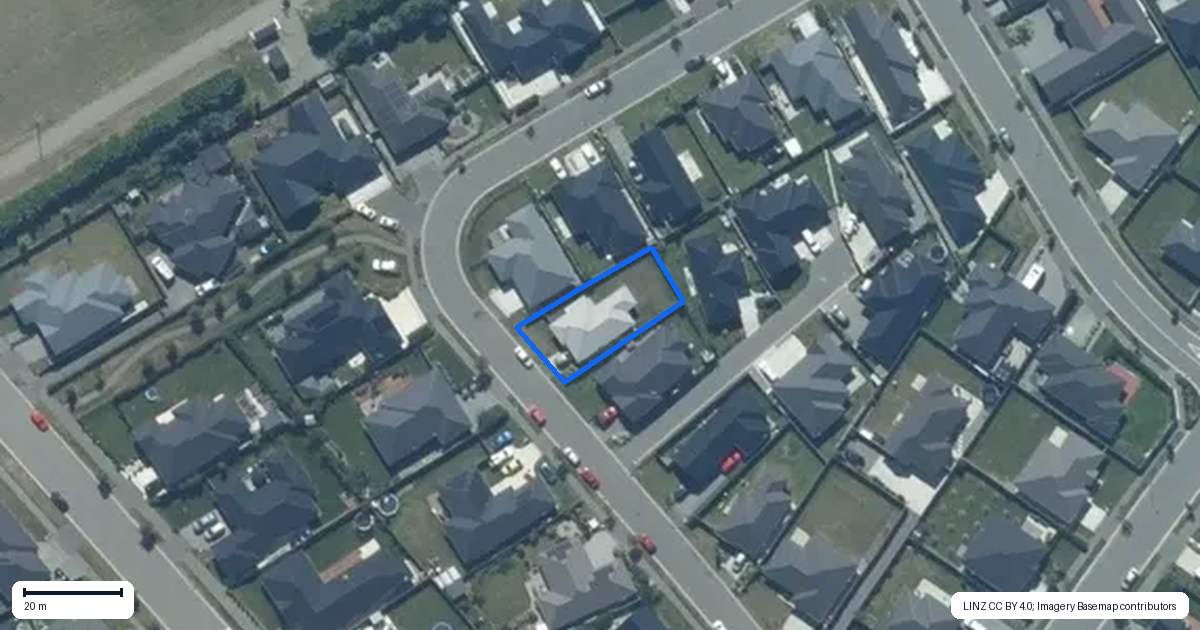 Property context map for 52 Lucca Crescent, Rolleston
