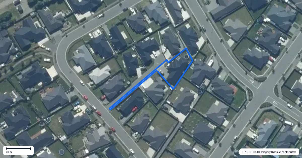 Property context map for 42 Lucca Crescent, Rolleston
