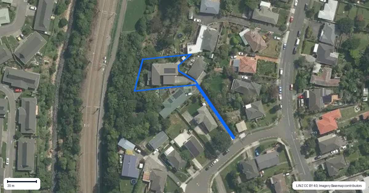 Property context map for 4A Ryan Grove, Tawa, Wellington