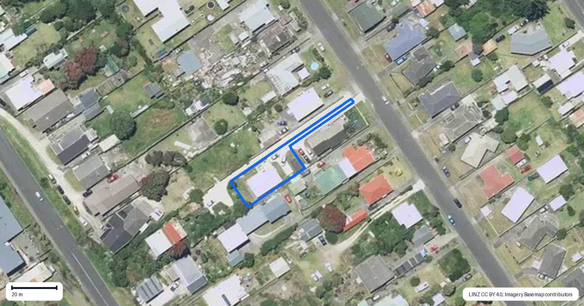 Property context map for 79A Matai Street, Castlecliff, Whanganui
