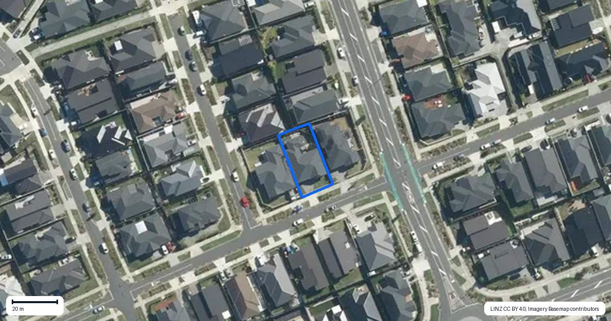Property context map for 23 Siren Street, Wainui