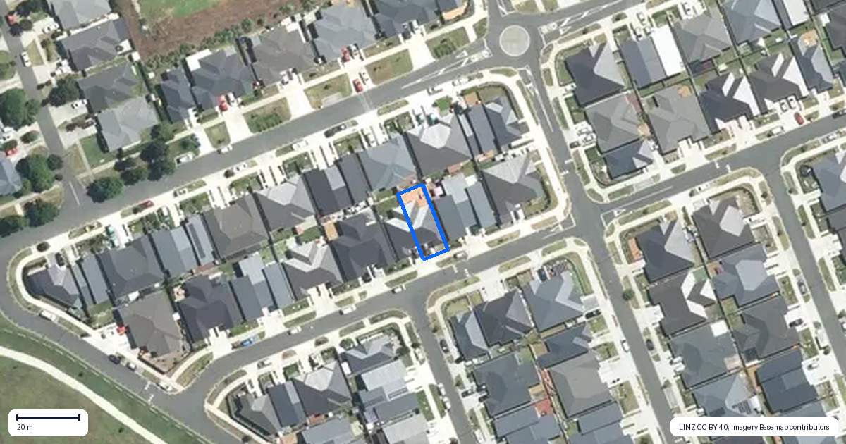 Property context map for 20 Whareatua Avenue, Takanini, Auckland