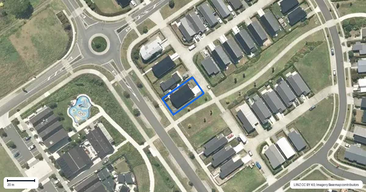 Property context map for 8 Albur Way, Te Kauwhata