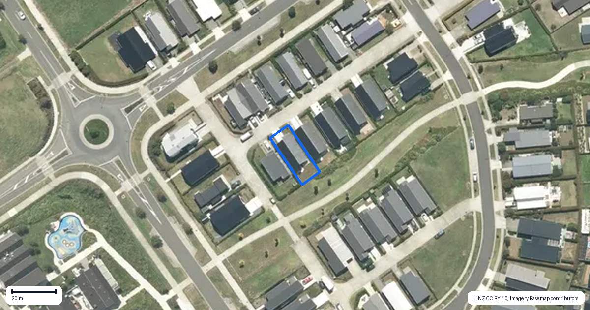 Property context map for 5 Albur Way, Te Kauwhata