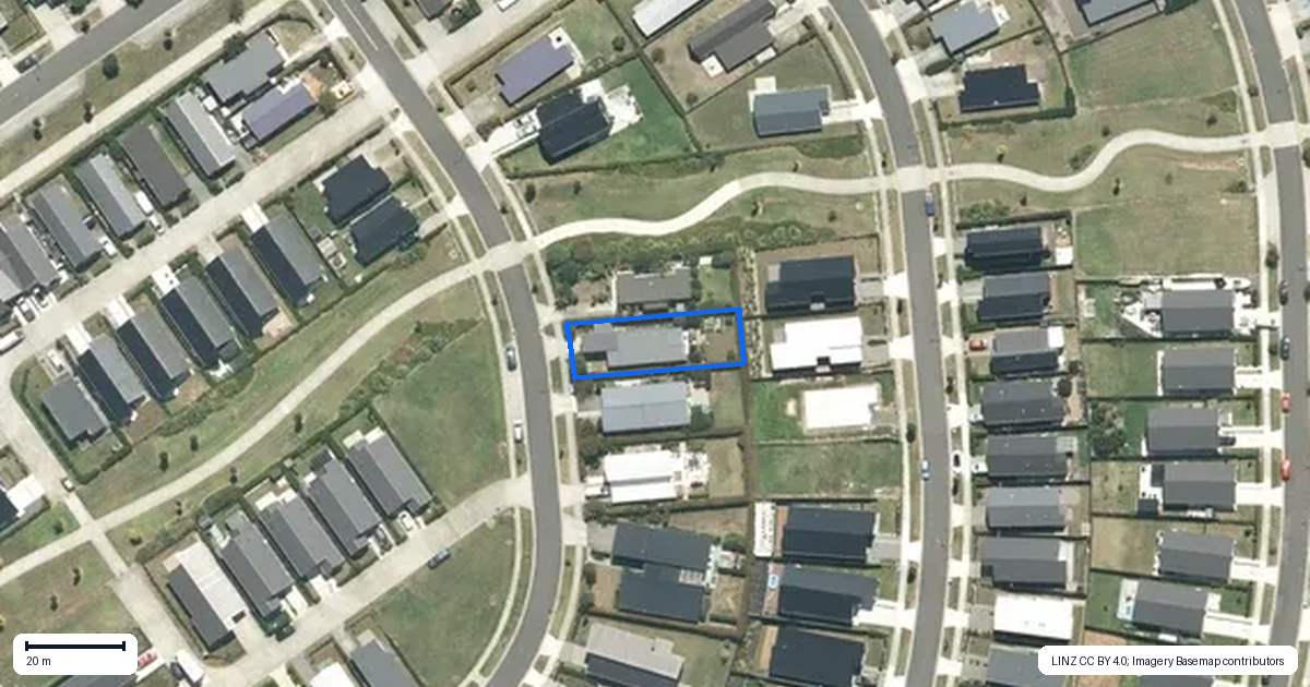 Property context map for 16 Crake Street, Te Kauwhata