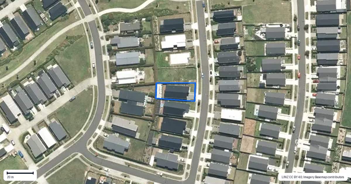Property context map for 15 Pourewa Street, Te Kauwhata