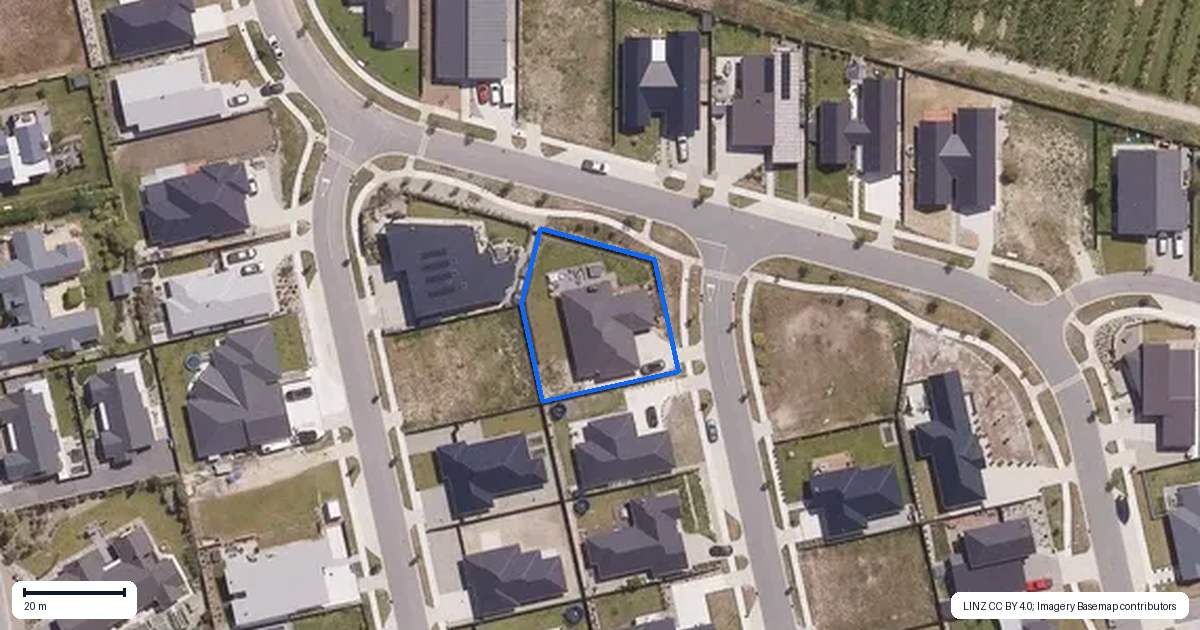 Property context map for 16 Travertine Street, Cromwell