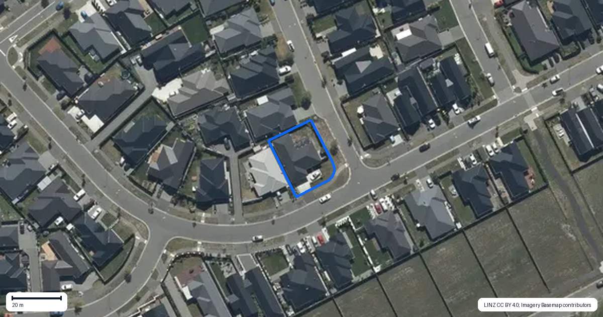 Property context map for 165 Georgina Street, Marshland, Christchurch