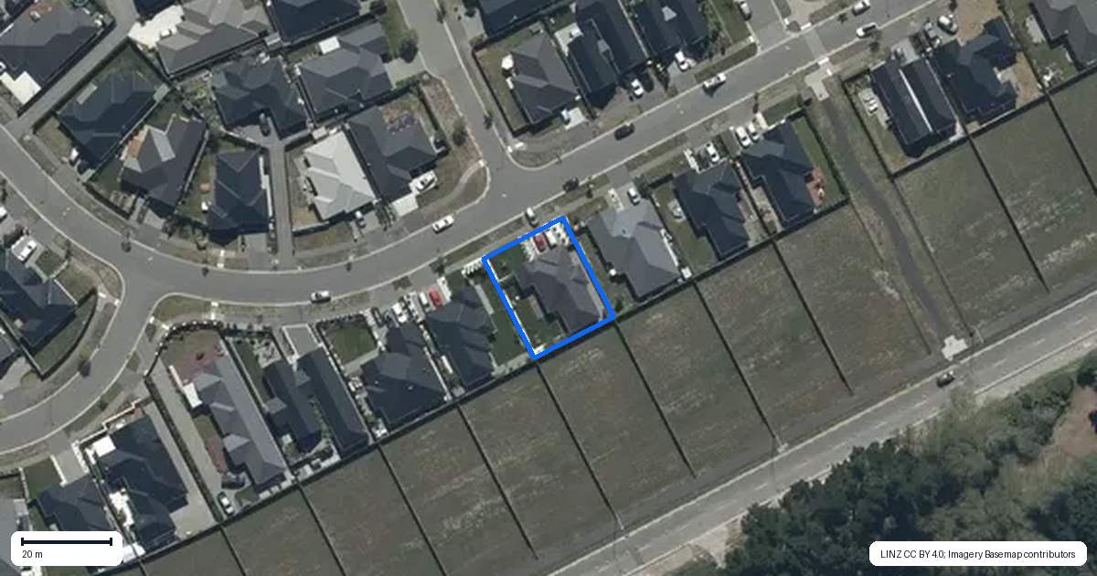 Property context map for 164 Georgina Street, Marshland, Christchurch