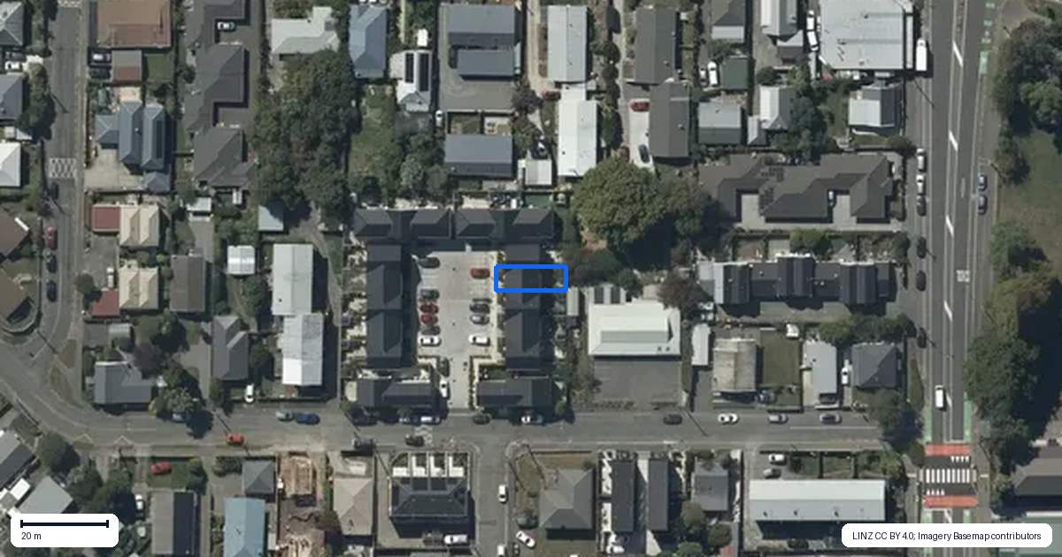 Property context map for 13/25 Hargest Crescent, Sydenham, Christchurch
