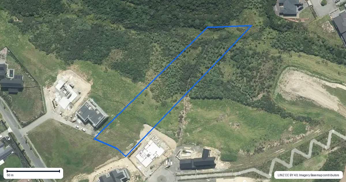 Property context map for 17 Ridgelea Road, Long Bay, Auckland