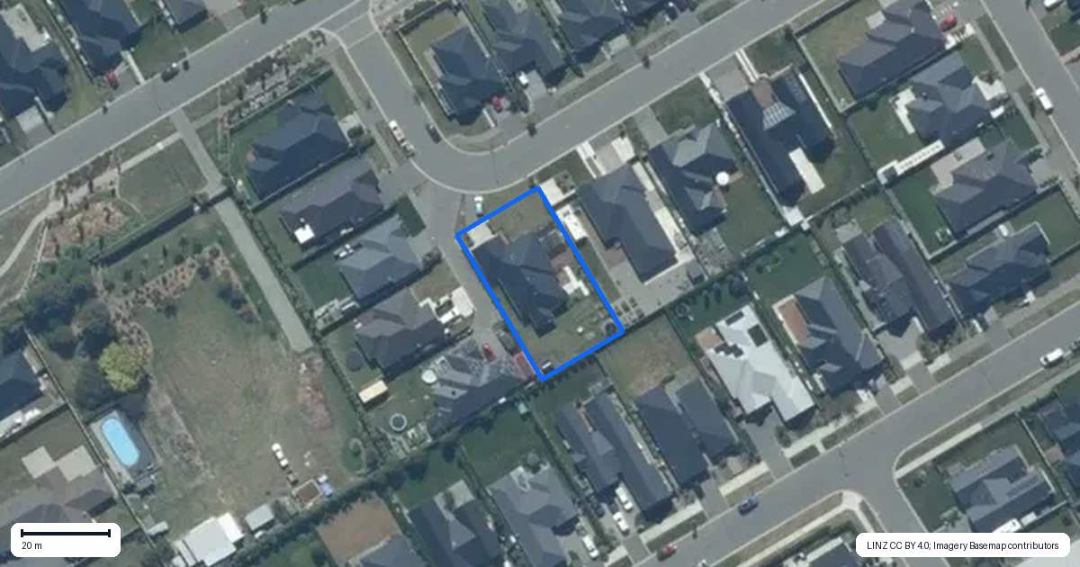 Property context map for 12 Peregrine Crescent, Rolleston