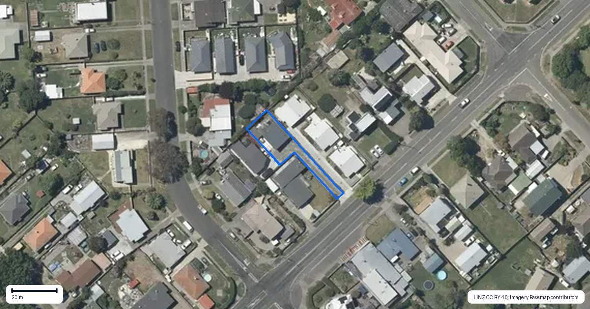 Property context map for 103A Latham Street, Marewa, Napier