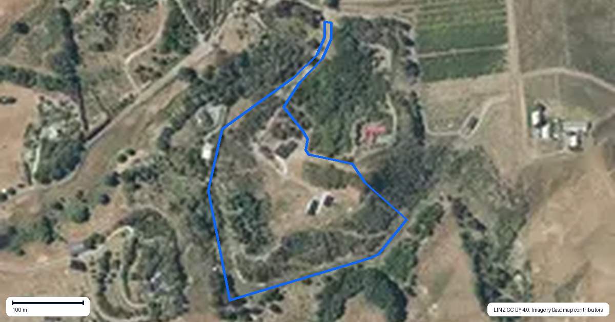 Property context map for 82 Millar Road, Haumoana