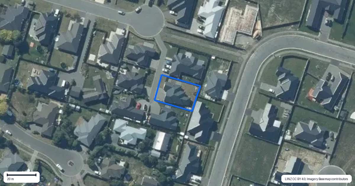 Property context map for 28 Walter Place, Kirwee