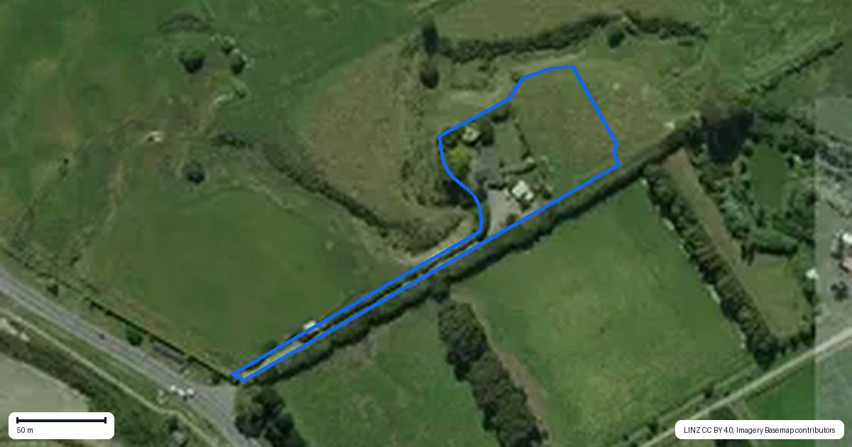 Property context map for 215 Carters Road, Amberley
