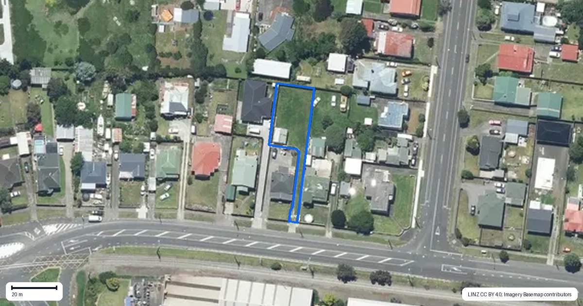 Property context map for 268A Heads Road, Gonville, Whanganui
