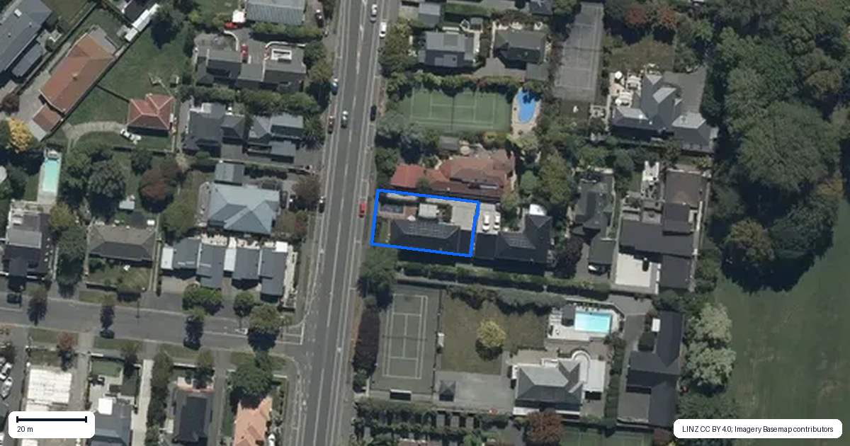 Property context map for 122A Clyde Road, Ilam, Christchurch
