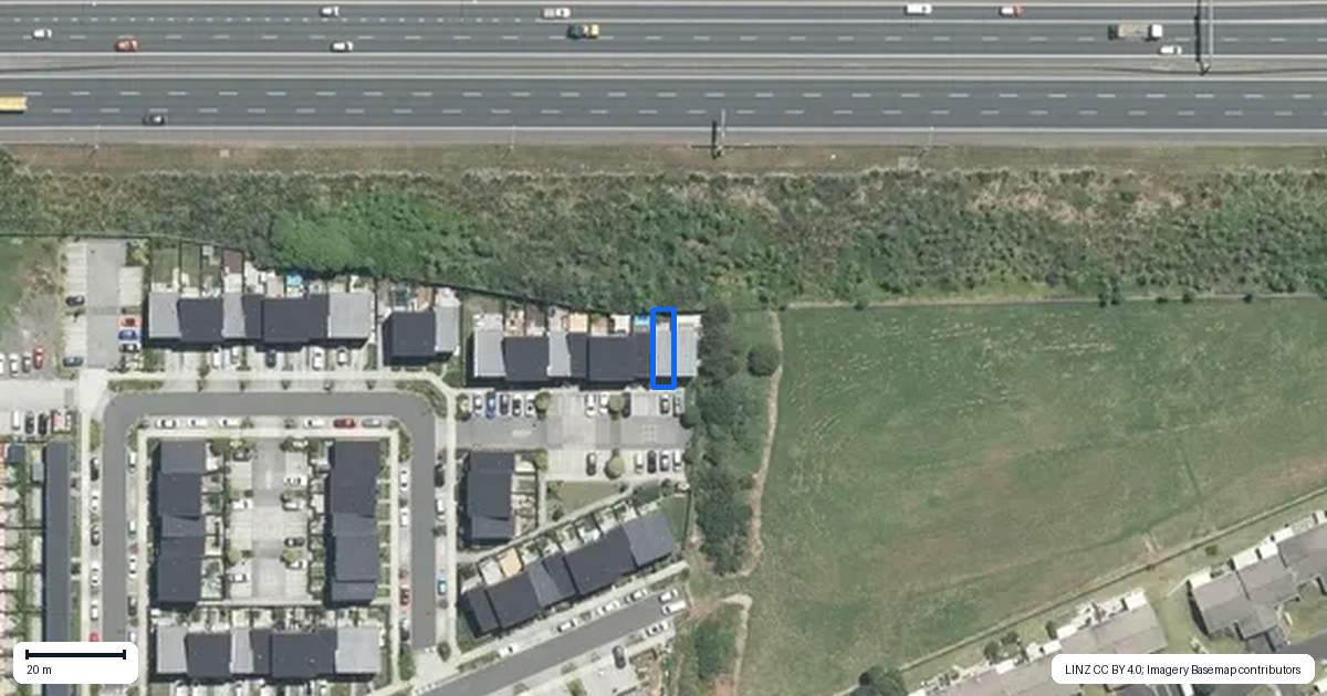 Property context map for 18 Rara Lane, Manukau, Auckland