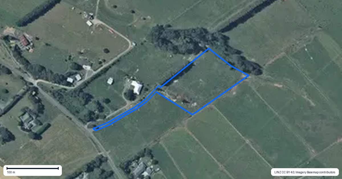 Property context map for 104 Kukutauaki Road, Koputaroa, Shannon