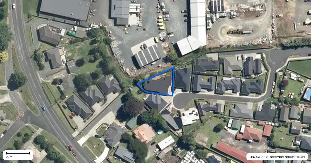 Property context map for 7/85 Mathews Place, Te Awamutu