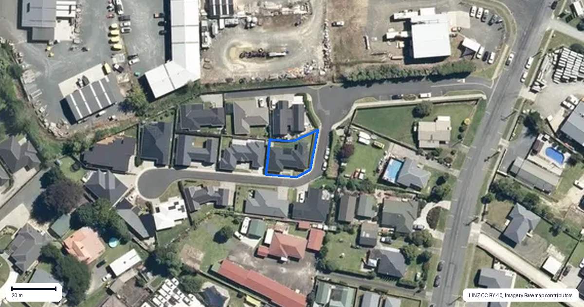 Property context map for 11/85 Mathews Place, Te Awamutu