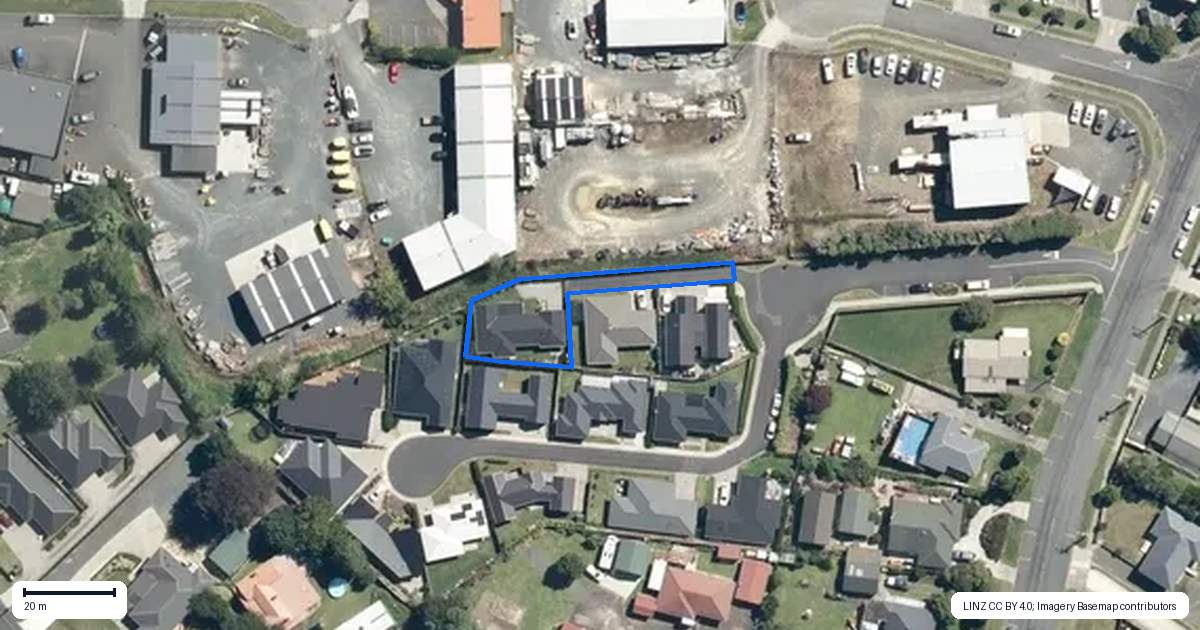 Property context map for 3/82 Mathews Place, Te Awamutu