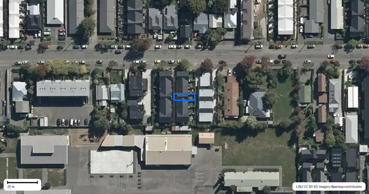 Property context map for 4/318 Armagh Street, Christchurch Central, Christchurch