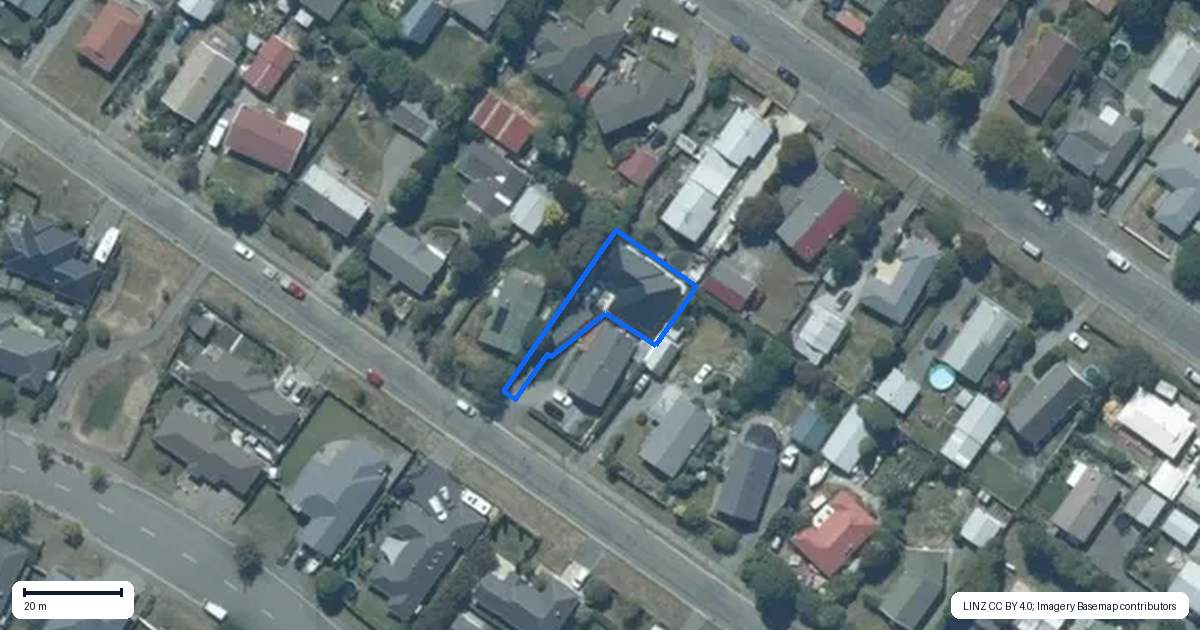 Property context map for 12A George Street, Rolleston