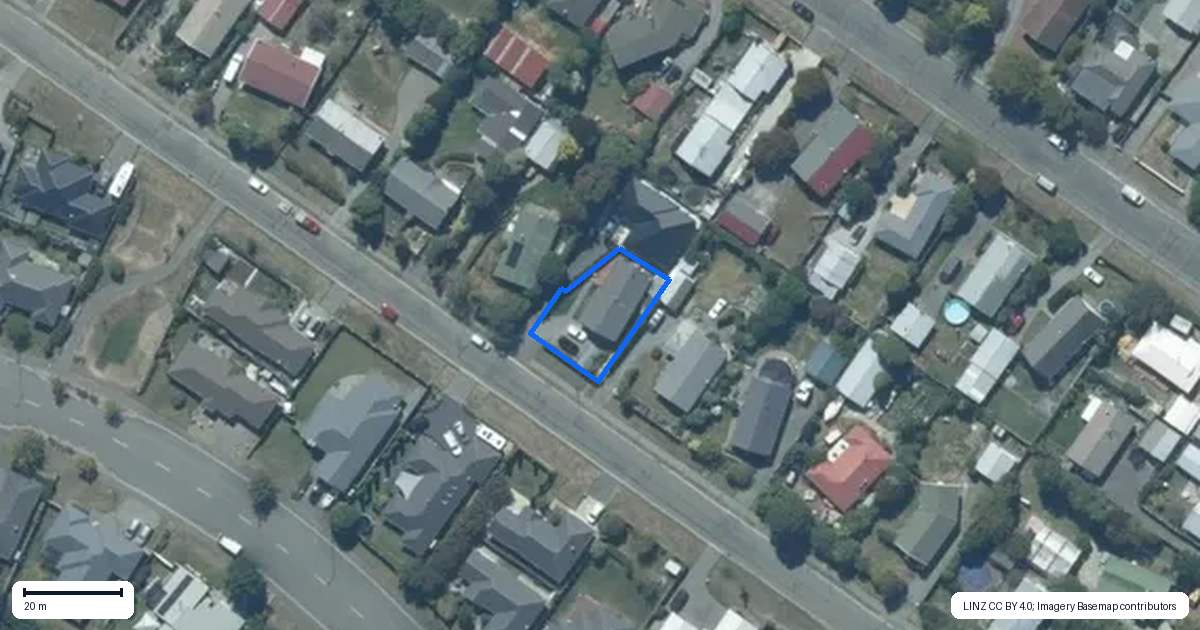 Property context map for 12 George Street, Rolleston