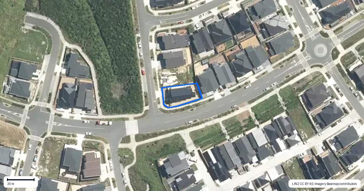 Property context map for 1 Meadowridge Drive, Flat Bush, Auckland