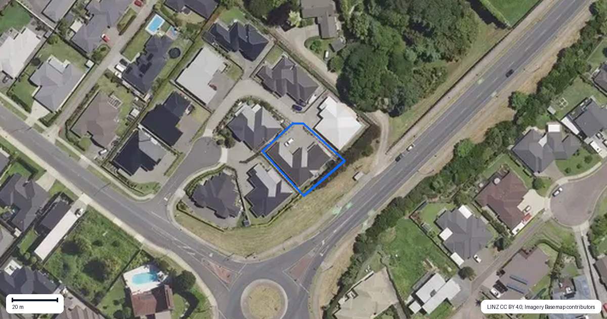 Property context map for 8 Kingson Court, Omokoroa